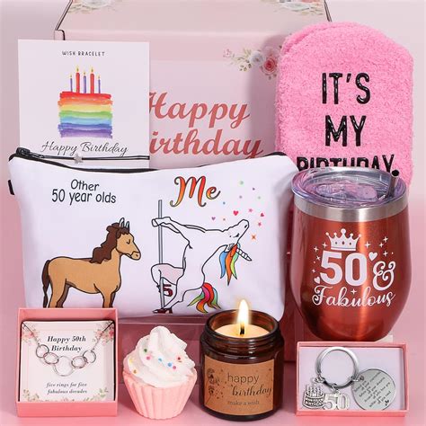 50th birthday gifts for friend female